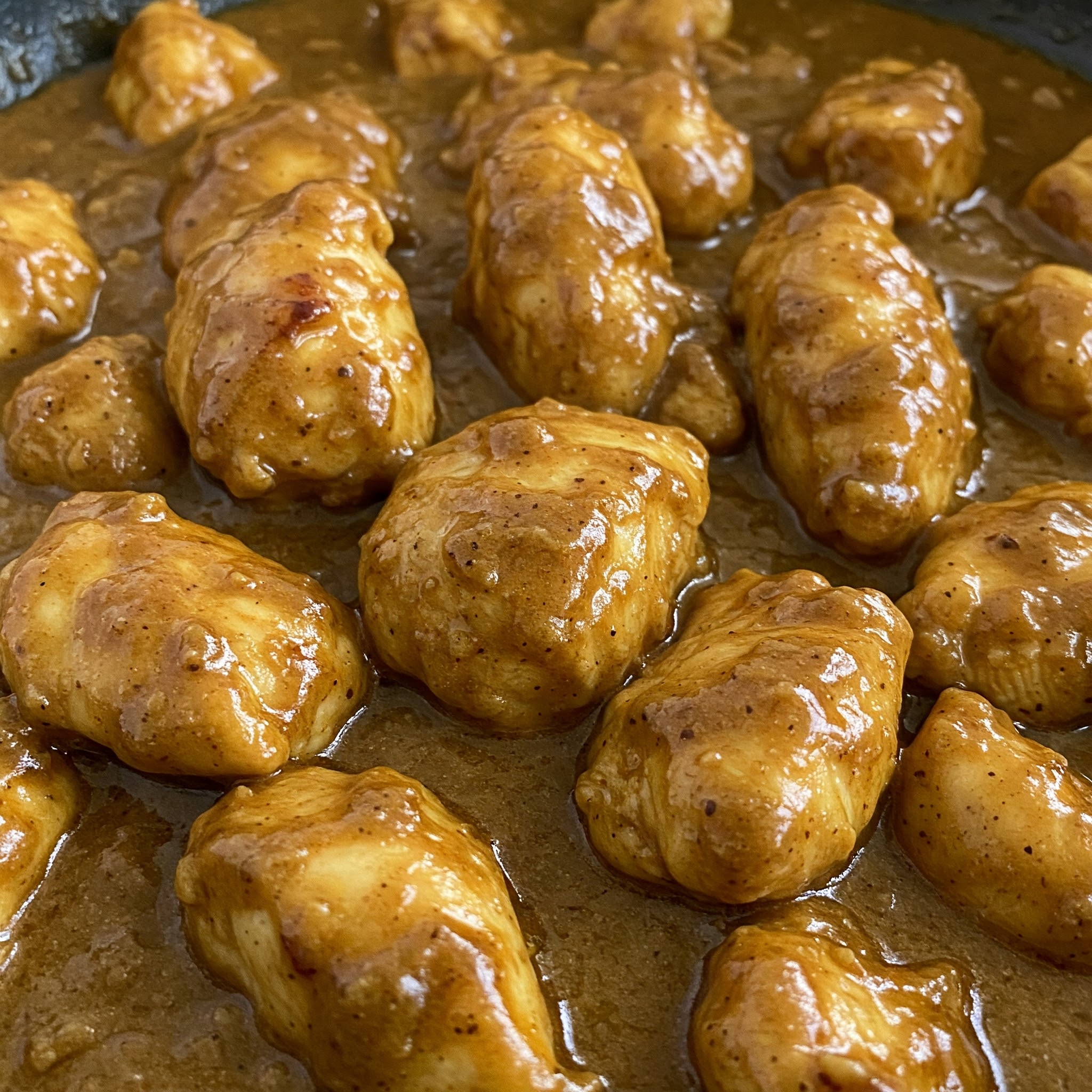 Chicken in creamy pepper sauce